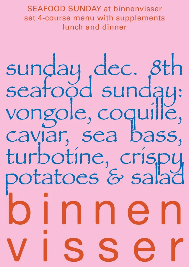 poster seafood sunday
